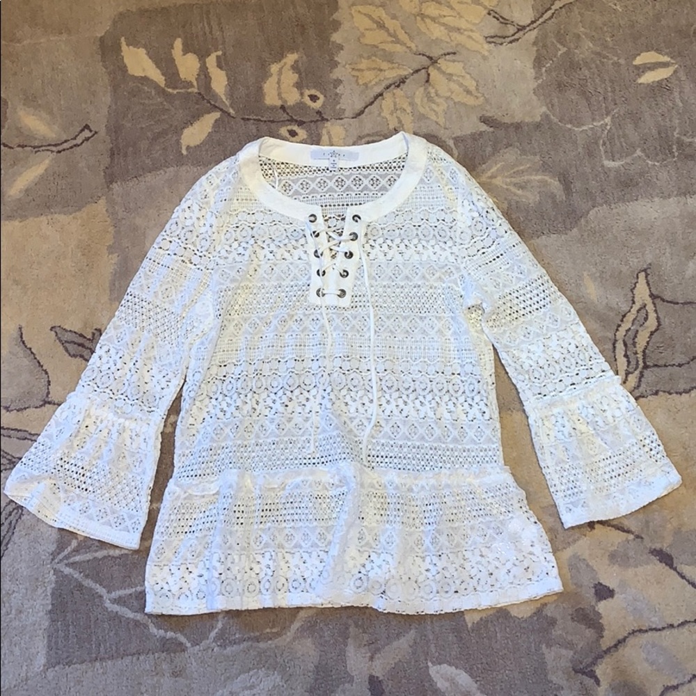 White lace top